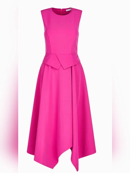 Kay Unger Rosemary Midi Dress Sz 4 - Picture 4 of 6